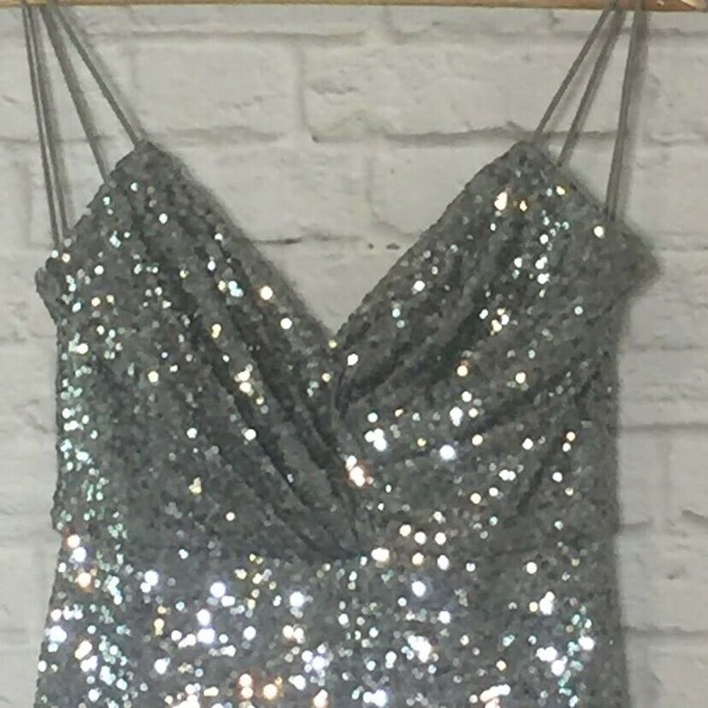 Badgley Mischka Women's Pewter 4 MSRP $487 - Picture 2 of 7